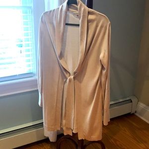Banana Republic Silk/Cotton/Cashmere Beige Cardigan L